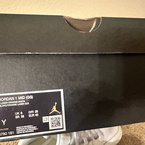 Jordan LT Laser Orange and White Sneakers